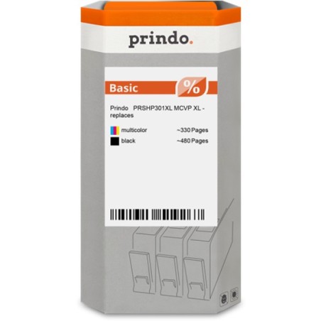 ORIGINAL Prindo Multipack nero / differenti colori PRSHP301XL MCVP Basic XL