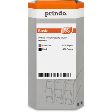 ORIGINAL Prindo Multipack nero / differenti colori PRSHP302XL MCVP Basic XL
