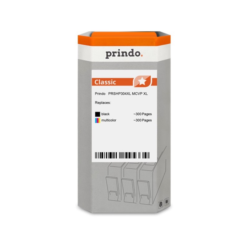 ORIGINAL Prindo Multipack nero / differenti colori PRSHP304XL MCVP Classic XL Prindo Basic: l'alternativa economica, di alta qua