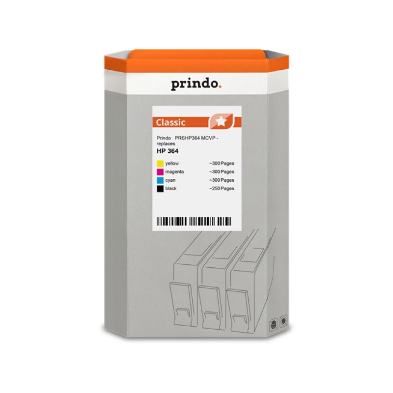 ORIGINAL Prindo Multipack nero / ciano / magenta / giallo PRSHP364 MCVP Classic