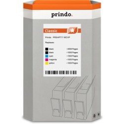 ORIGINAL Prindo Multipack nero / ciano / magenta / giallo PRSHP711 MCVP Classic