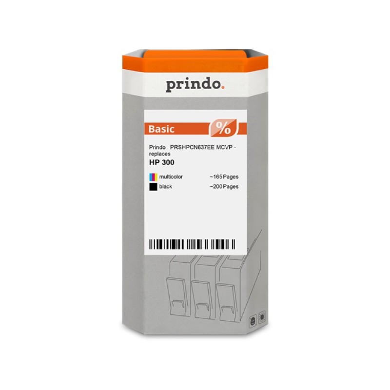 ORIGINAL Prindo Multipack nero / differenti colori PRSHPCN637EE MCVP Basic