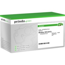 ORIGINAL Prindo Tamburo nero / ciano / magenta / giallo PRTBDR241CLG Green ~15000 Seiten Compatibile con Brother DR-241CL, Drum 