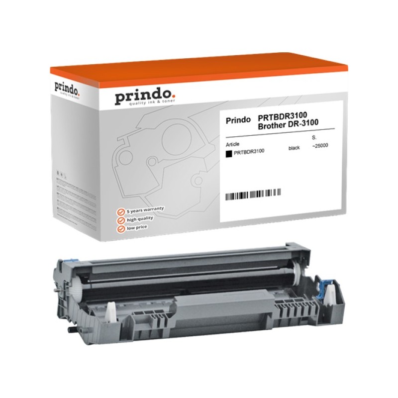 ORIGINAL Prindo Tamburo nero PRTBDR3100 Classic ~25000 Seiten alternativa per Brother DR-3100