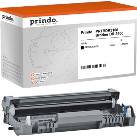 ORIGINAL Prindo Tamburo nero PRTBDR3100 Classic ~25000 Seiten alternativa per Brother DR-3100