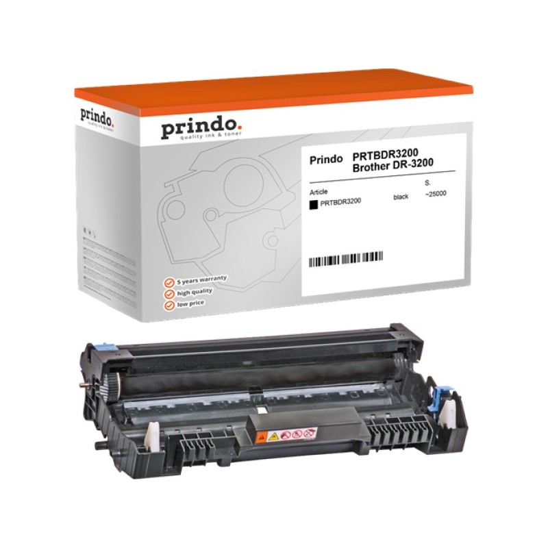 ORIGINAL Prindo Tamburo nero PRTBDR3200 Classic ~25000 Seiten alternativa per Brother DR-3200