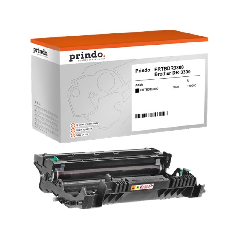 ORIGINAL Prindo Tamburo nero PRTBDR3300 Classic ~30000 Seiten alternativa per Brother DR-3300