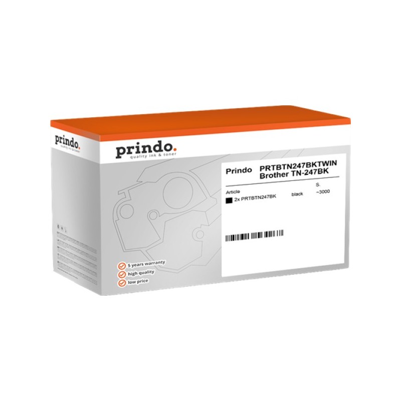 ORIGINAL Prindo Multipack nero PRTBTN247BKTWIN Classic ~3000 Seiten