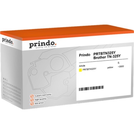 ORIGINAL Prindo toner giallo PRTBTN325Y Classic ~3500 Seiten alternativa per Brother TN-325y