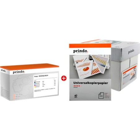 ORIGINAL Prindo Value Pack nero / ciano / magenta / giallo PRTBTN423 MCVP Classic L 4 Toner: 1x PRTBTN423BK + 1x PRTBTN423C + 1x