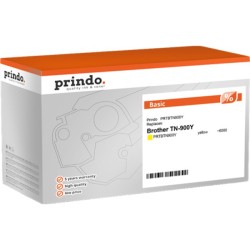 ORIGINAL Prindo toner giallo PRTBTN900Y Basic ~6000 Seiten alternativa per Brother TN-900Y