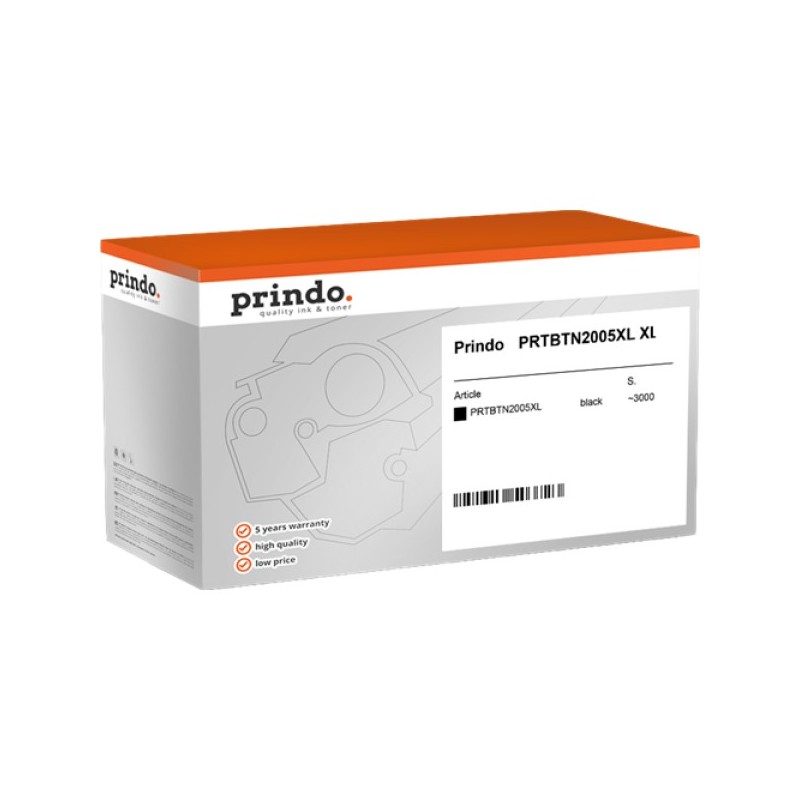 ORIGINAL Prindo toner nero PRTBTN2005XL Classic XL ~3000 Seiten alternativa per Brother TN-2005