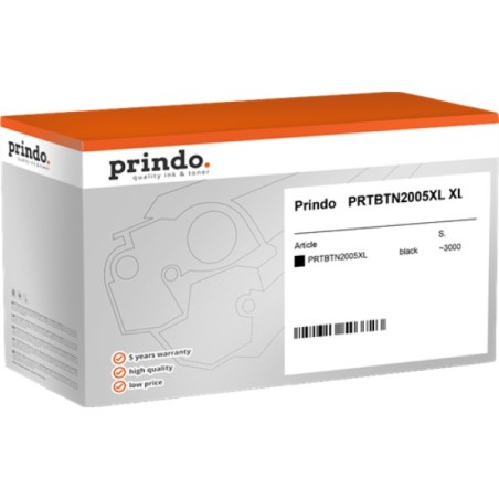 ORIGINAL Prindo toner nero PRTBTN2005XL Classic XL ~3000 Seiten alternativa per Brother TN-2005