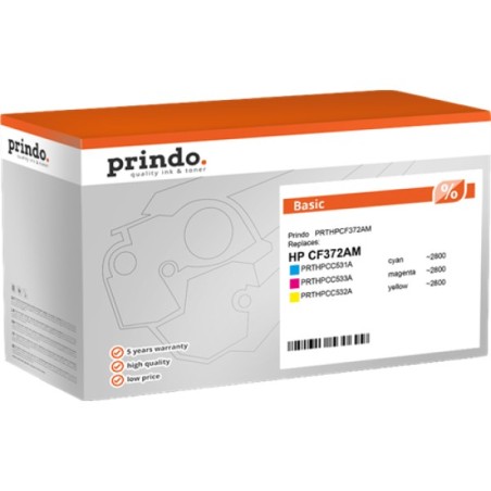 ORIGINAL Prindo Multipack ciano / magenta / giallo PRTHPCF372AM Basic