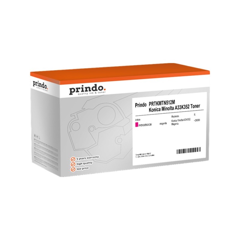 ORIGINAL Prindo toner magenta PRTKMTN512M Classic ~26000 Seiten
