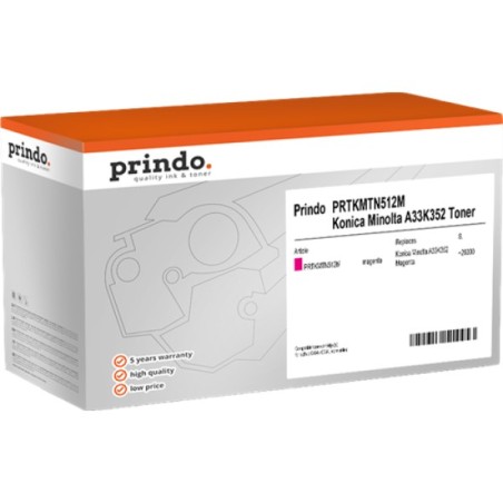 ORIGINAL Prindo toner magenta PRTKMTN512M Classic ~26000 Seiten