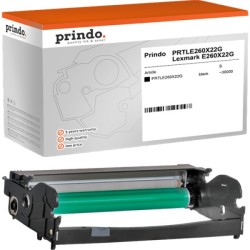 ORIGINAL Prindo Tamburo nero PRTLE260X22G Classic ~30000 Seiten alternativa per Lexmark E260X22G