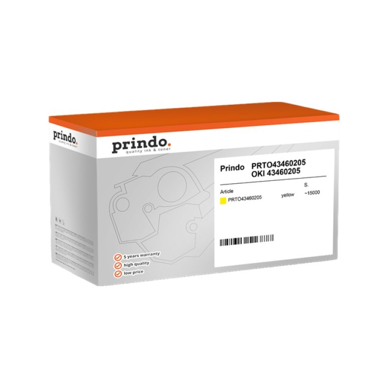 ORIGINAL Prindo Tamburo giallo PRTO43460205 Classic ~15000 Seiten compatibile con OKI 43460205