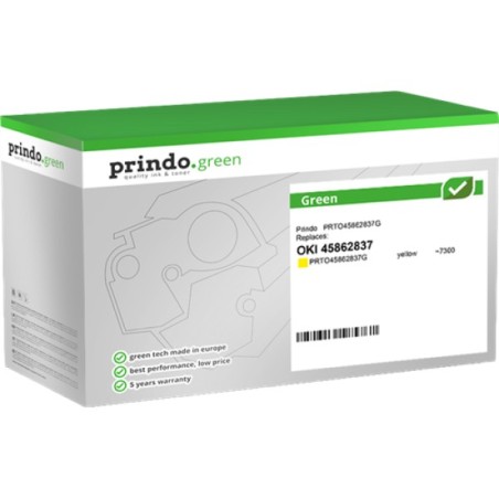 ORIGINAL Prindo toner giallo PRTO45862837G Green ~7300 Seiten