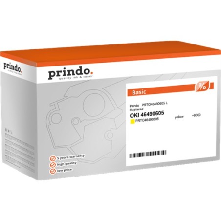 ORIGINAL Prindo toner giallo PRTO46490605 Basic L ~6000 Seiten