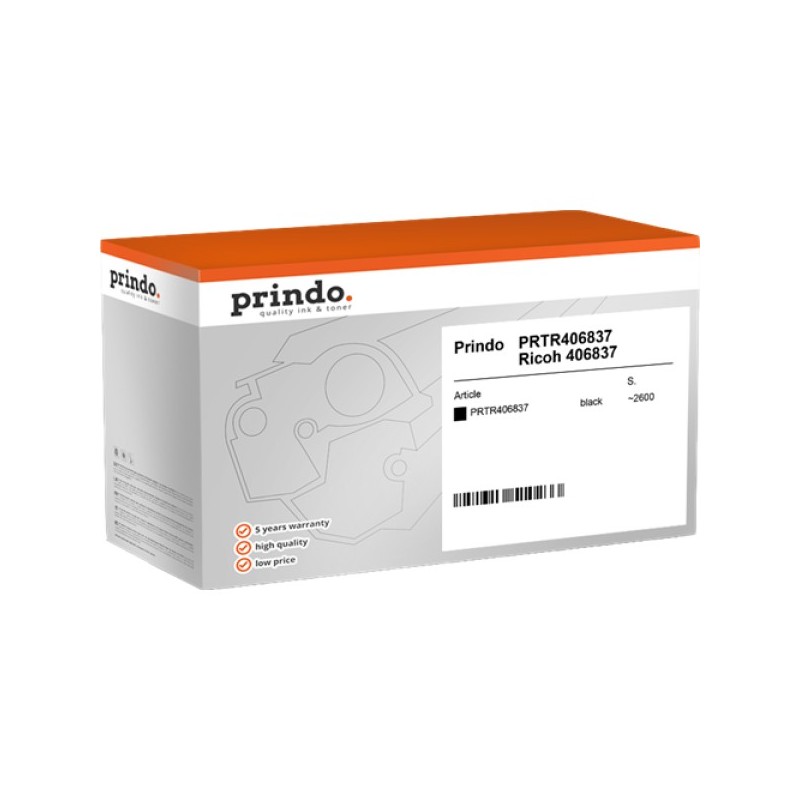 ORIGINAL Prindo toner nero PRTR406837 Classic ~2600 Seiten alternativa per Ricoh 406837 (SP1200E)