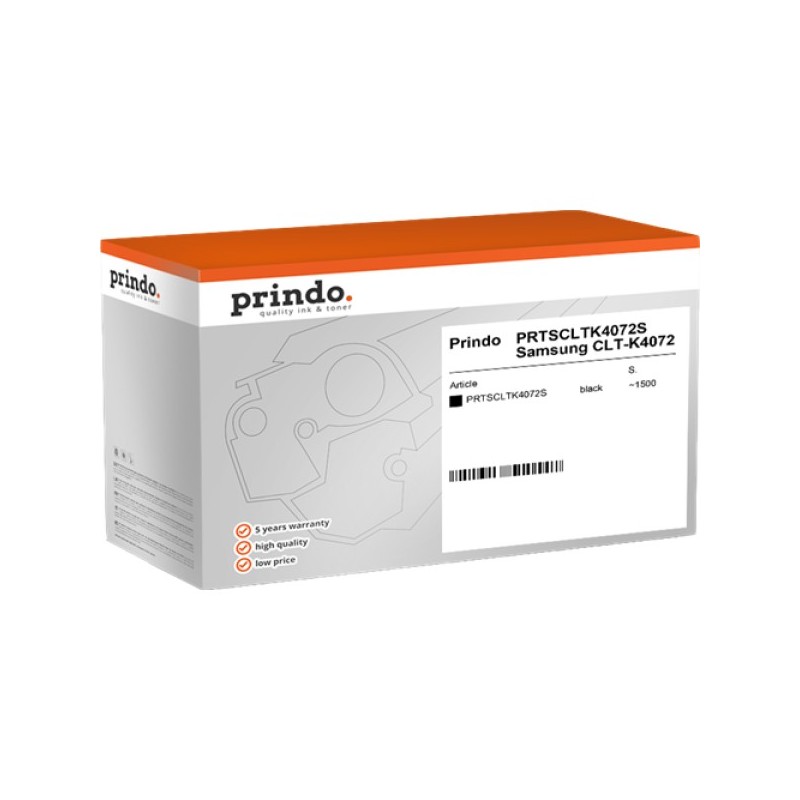 ORIGINAL Prindo toner nero PRTSCLTK4072S Classic ~1500 Seiten alternativa per Samsung CLT-K4072S