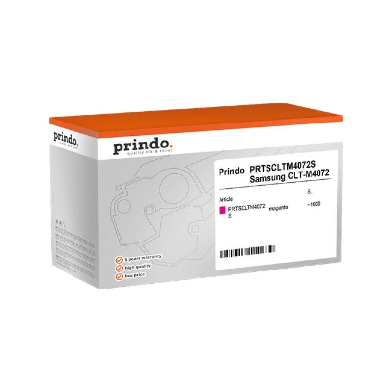 ORIGINAL Prindo toner magenta PRTSCLTM4072S Classic ~1000 Seiten alternativa per Samsung CLT-M4072S