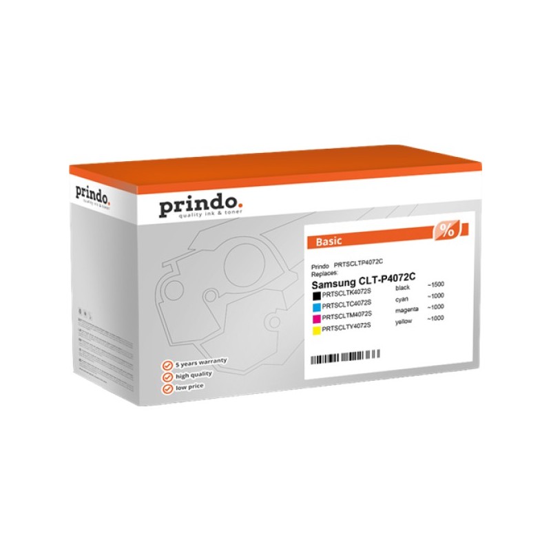 ORIGINAL Prindo Value Pack nero / ciano / magenta / giallo PRTSCLTP4072C Basic Rainbow