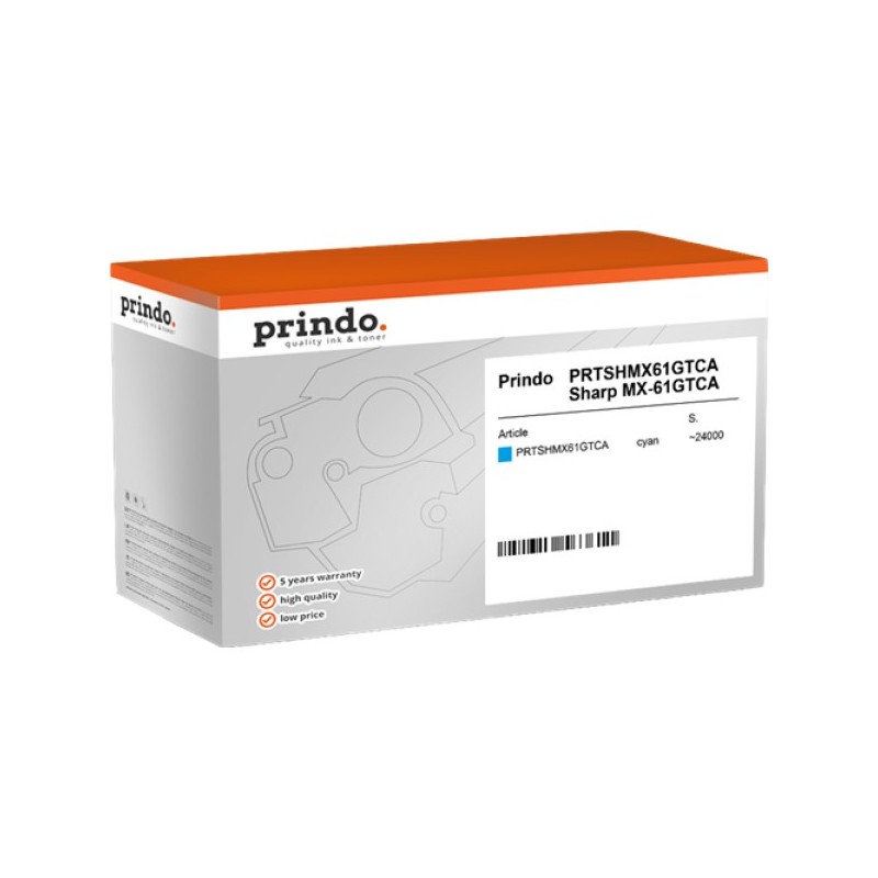 ORIGINAL Prindo toner ciano PRTSHMX61GTCA Classic ~24000 Seiten