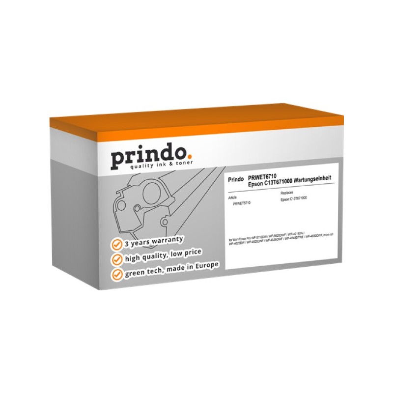 ORIGINAL Prindo unità di manutenzione PRWET6710