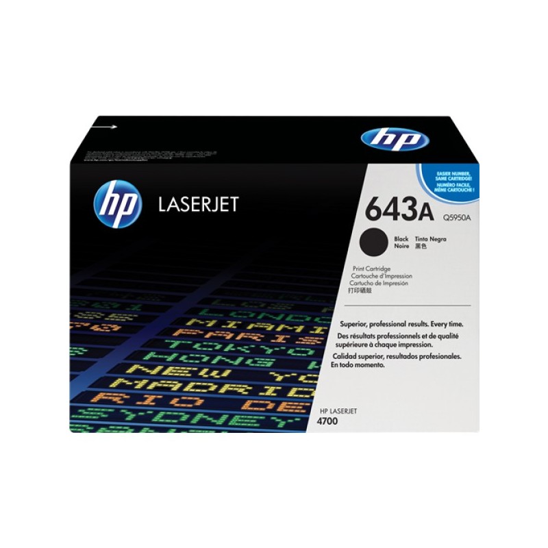 ORIGINAL HP toner nero Q5950A 643A ~11000 Seiten