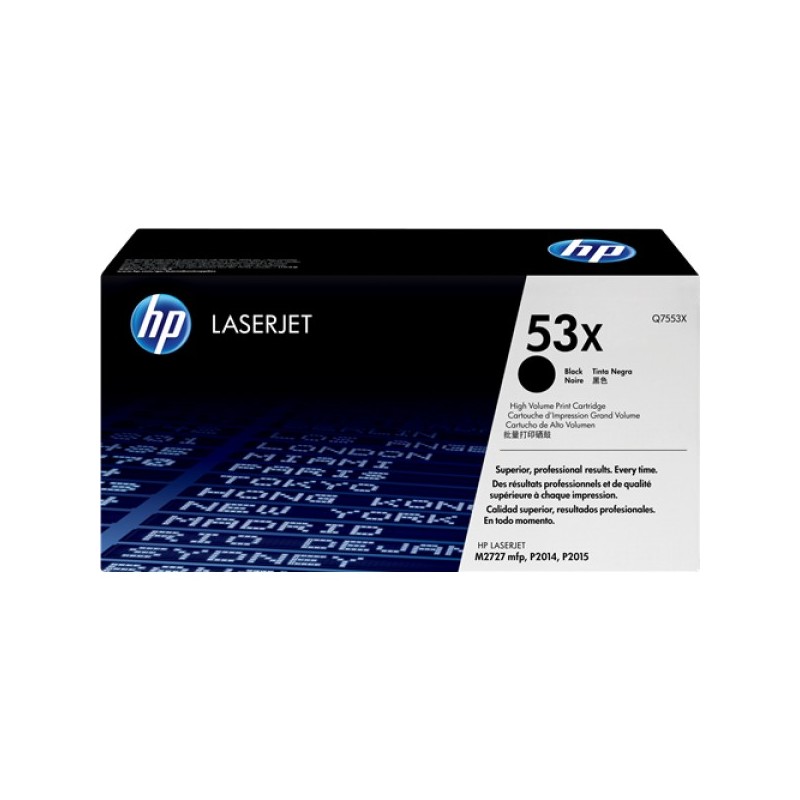 ORIGINAL HP toner nero Q7553X 53X ~7000 Seiten