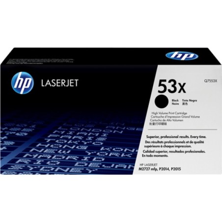 ORIGINAL HP toner nero Q7553X 53X ~7000 Seiten
