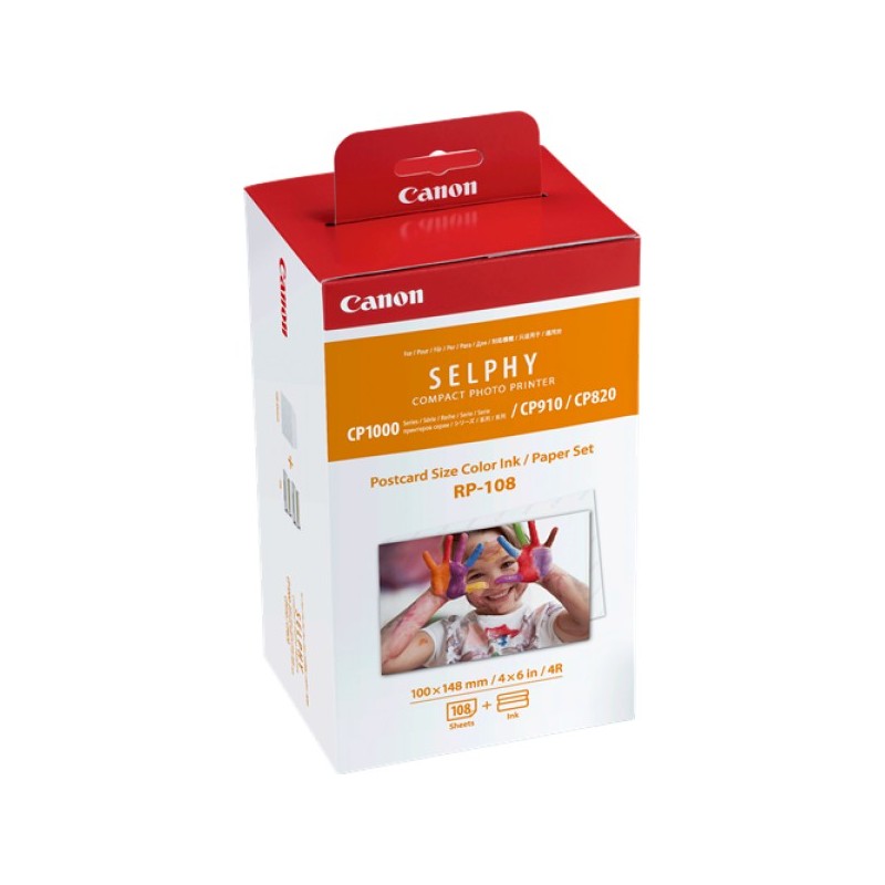 ORIGINAL Canon Value Pack differenti colori RP-108 Photo 8568B001 100 x 148 mm, 108 fogli, 2 cartucce colorate