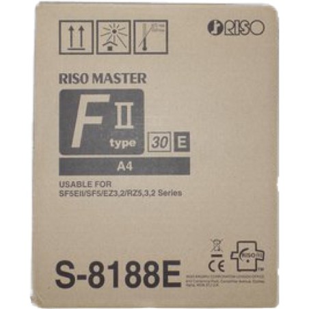 ORIGINAL Riso nastro a trasferimento termico S-8188E A4 Master A4, EZ-Type 30, PU=2