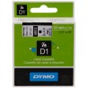 ORIGINAL DYMO Nastro Nero su bianco S0720530 45013 12mm x 7m, Standard-D1-ruolo