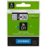 ORIGINAL DYMO Nastro Nero su bianco S0720780 43613 6mm x 7m, nastro standard D1