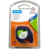 ORIGINAL DYMO Nastro Nero su bianco S0721520 LetraTAG LetraTAG banda di carta, 12mm x 4m