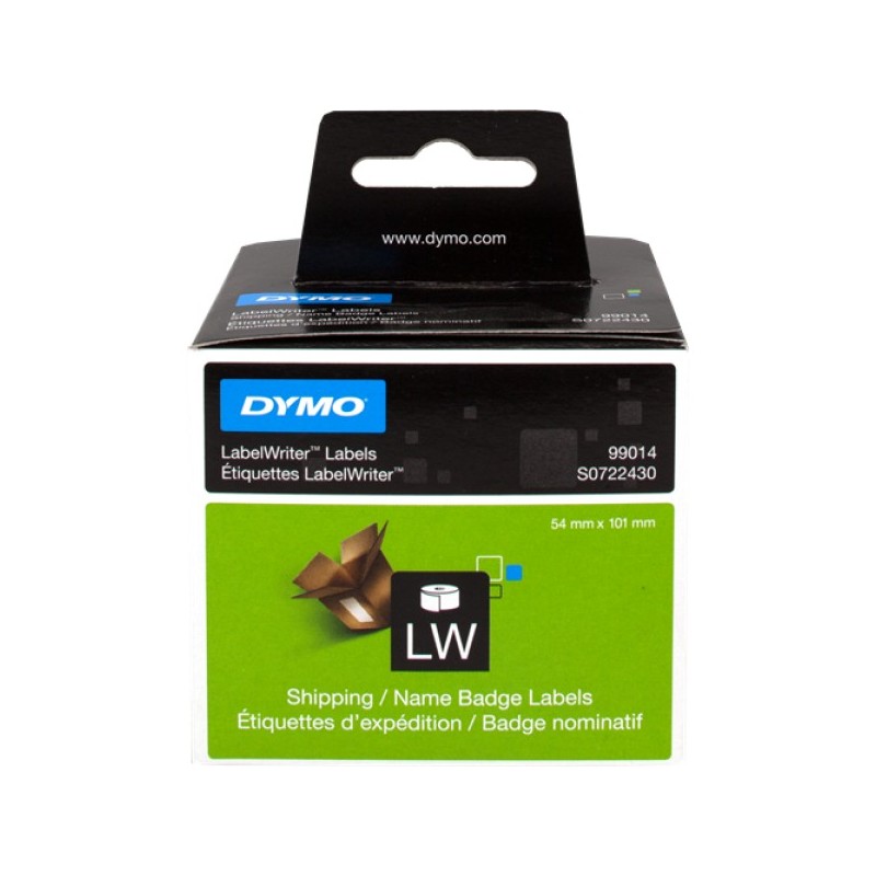 ORIGINAL DYMO Etichette Bianco S0722430 99014 Etichette in carta per spedizioni, 101x54mm, bianco, 1x220 pezzi.