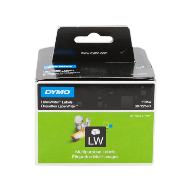 ORIGINAL DYMO Etichette Bianco S0722540 11354 Etichette, 57x32mm, bianco, 1000 pezzi.