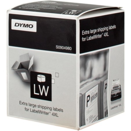 ORIGINAL DYMO Etichette Bianco S0904980 XL-Versand-Etiketten Etichette per spedizione, 104x159mm, bianco, 1x220 Pezzi.