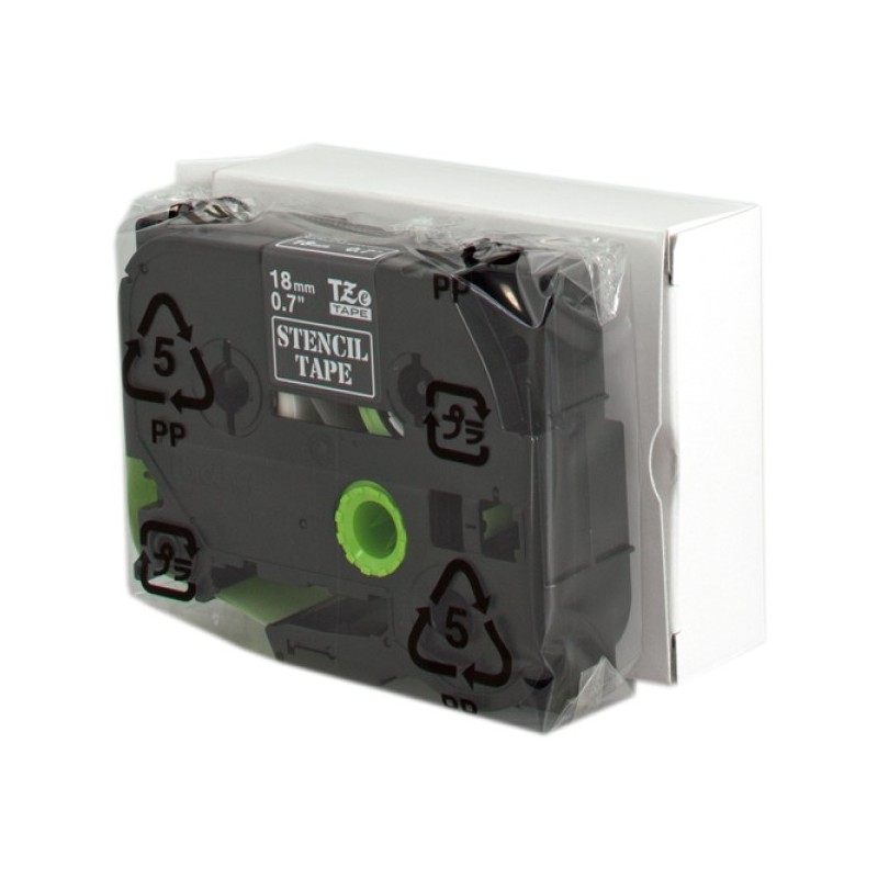 ORIGINAL Brother Nastro STe-141 ST-141 18 mm x 3 m, non laminato, nastro con stampino