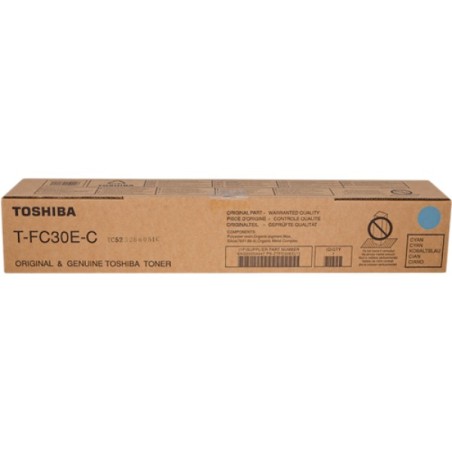 ORIGINAL Toshiba toner ciano T-FC30EC 6AG00004447 ~33600 Seiten