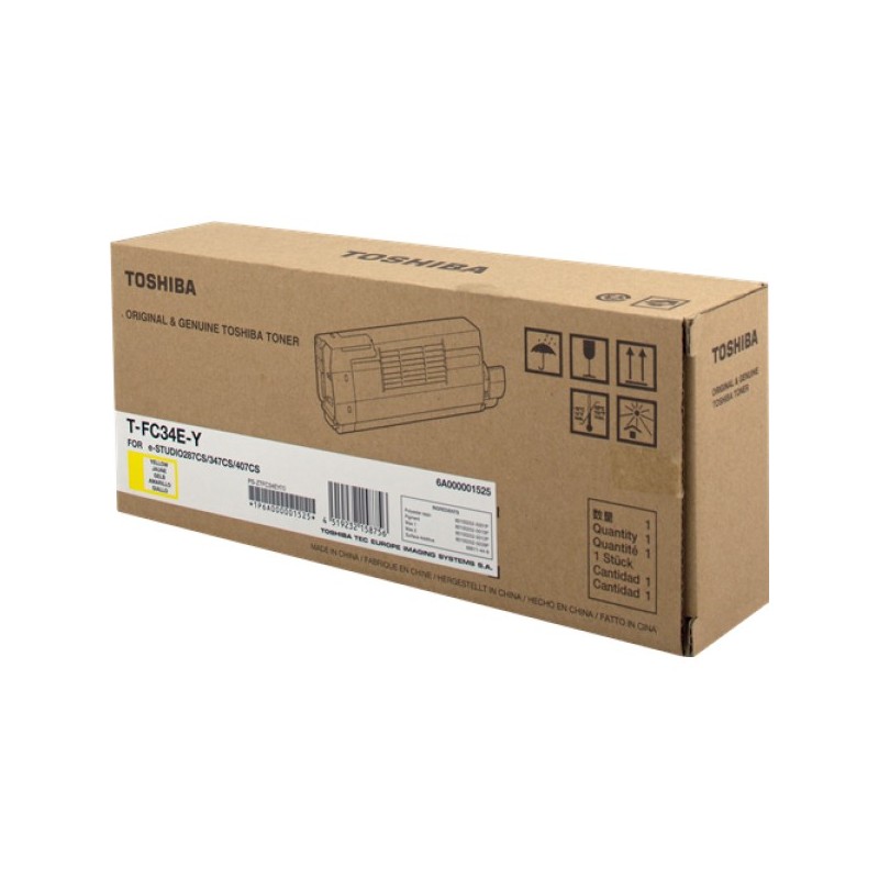 ORIGINAL Toshiba toner giallo T-FC34EY 6A000001525 ~11500 Seiten