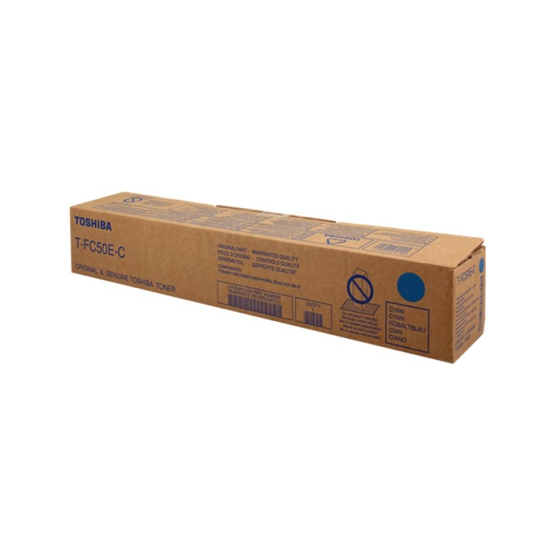 ORIGINAL Toshiba toner ciano T-FC50EC 6AJ00000113 ~33600 Seiten