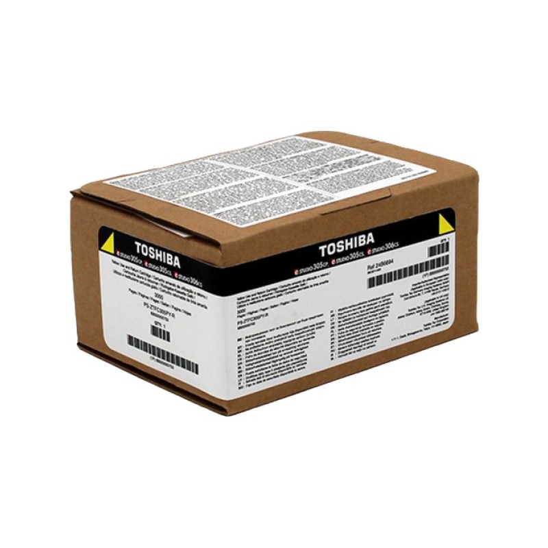 ORIGINAL Toshiba toner giallo T-FC305PY-R 6B000000753 ~3000 Seiten cartuccia di stampa riutilizzabile