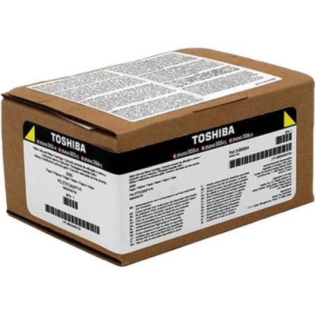 ORIGINAL Toshiba toner giallo T-FC305PY-R 6B000000753 ~3000 Seiten cartuccia di stampa riutilizzabile