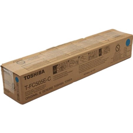 ORIGINAL Toshiba toner ciano T-FC505EC 6AJ00000135 ~33600 Seiten