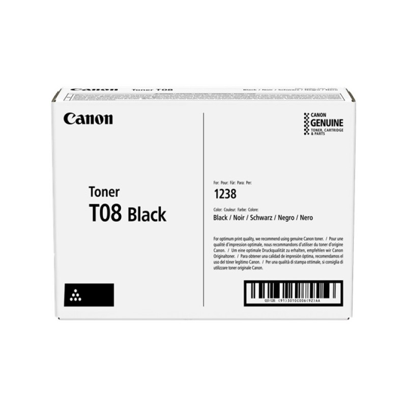 ORIGINAL Canon toner nero T08 3010C006 ~11000 Seiten