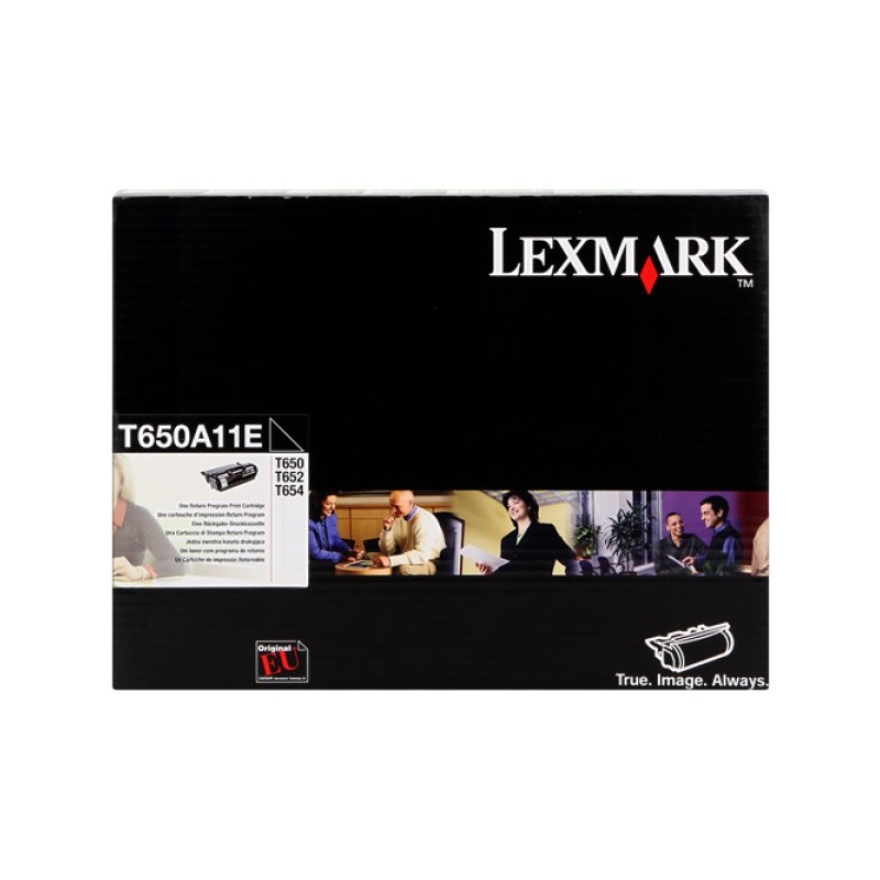 ORIGINAL Lexmark toner nero T650A11E T650 ~7000 Seiten unità di stampa, combinato tamburo/cartuccia, cassetta di ritorno